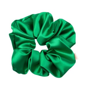 Gumka do włosów Frotka Maxi ZIELONA satynowa | Scrunchie Maxi Green