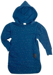 Tunika 218-22 HOODIE TUNIC / AURORA BOREALIS - NIGHT BLUE