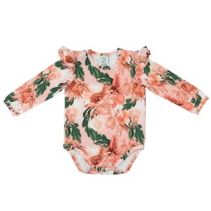 Body z falbankami PASTEL BLOOM długie