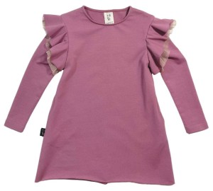 Sukienka 206-22 LUNA DRESS WH FURBELOW TULLE / DARK PINK