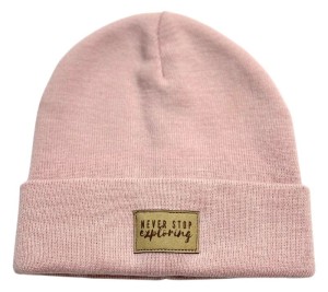 Czapka 267-22 BEANIE "NEVER STOP EXPLORING" / PINK