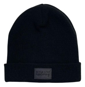 Czapka 271-22 BEANIE "NEVER STOP EXPLORING" / BLACK