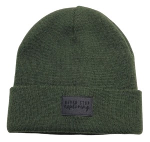 Czapka 272-22 BEANIE "NEVER STOP EXPLORING" / GREEN