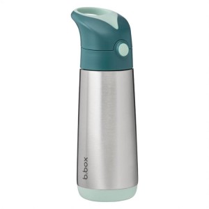 Stalowy bidon termiczny ze słomką 500 ml EMERALD FOREST ( nowy WIĘKSZY model ) | b.box