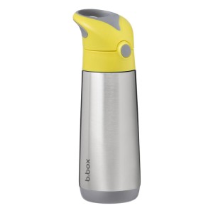 Stalowy bidon termiczny ze słomką 500 ml LEMON SHERBET ( nowy WIĘKSZY model ) | b.box