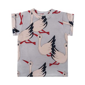 T-Shirt BOCIAN SZARY - STORK GREY / T-SHIRT