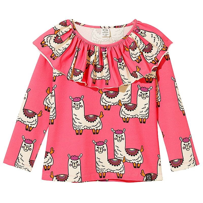 kukukid-longsleeve with a frill pink lama-polkabubu.jpg