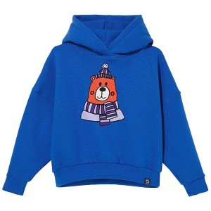 Bluza Oversized Hoodie COBALT TEDDY BEAR