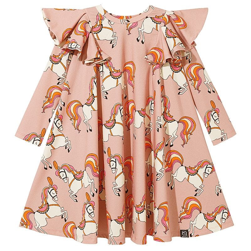 kukukid-pom pom dress pink horses-polkabubu.jpg