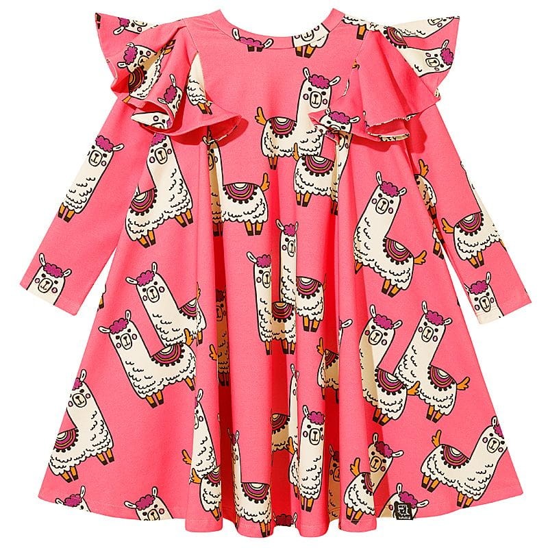 kukukid-pom pom dress pink lama-polkabubu.jpg