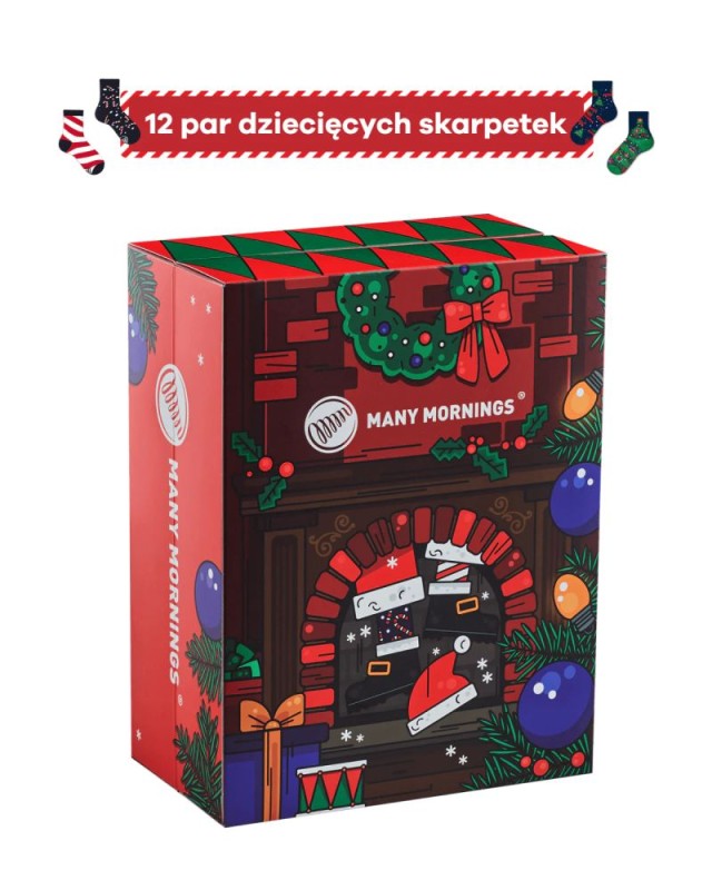 Kalendarz Adwentowy 24 skarpetki KIDS Many Mornings