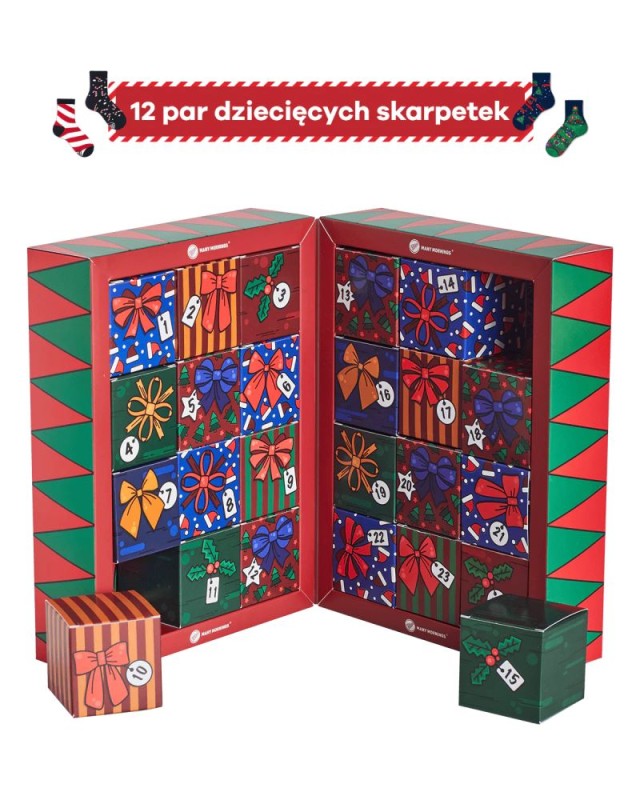 Skarpetki adwentowe dla dzieci 24 dni