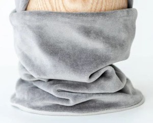 Komin VELVET ciepły SILVER GREY