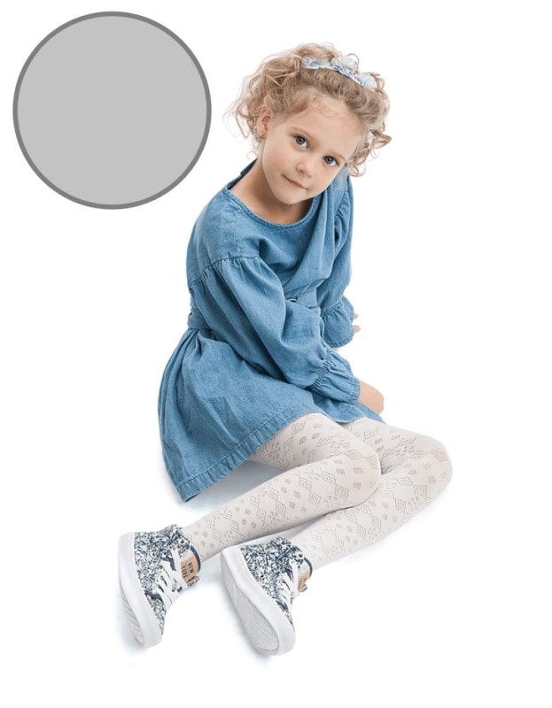 miękkie rajstopy wiskoza SNOW WHITE SILVER