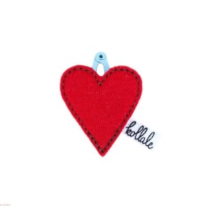 Spinka with love BAWEŁNIANE SERDUSZKO CZERWONE baby