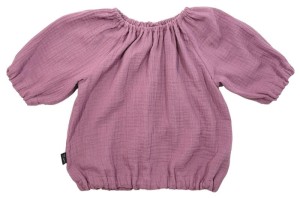 Bluzka 019-23 MUSLIN BLOUSE / BERRY COLOR - GOTS