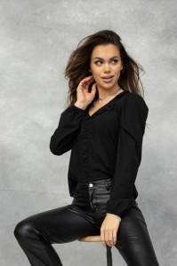 Bluzka CZARNA z wiskozy -50%