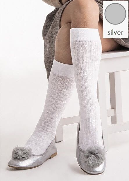 NOQ by Knittex 100 den podkolanówki w prążek