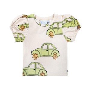 Krótka koszulka GARBUS JASNY - BEETLE LIGHT / CROP TOP