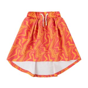 Spódnica midi MAZY POMARAŃCZOWE - PAINT ORANGE / MIDI SKIRT