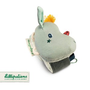 LILLIPUTIENS 0 m+ Grzechotka na rękę Smok Joe z szeleszczącą folią ECO