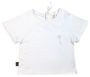 Koszulka 015-23 T-SHIRT WHITE / PALM - GOTS