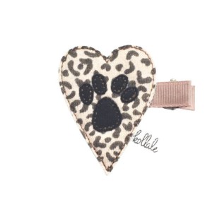Spinka with love BAWEŁNIANE SERCE Z ŁAPĄ GEPARD standard