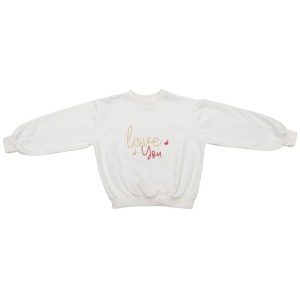 Bluza Alexa Oversize Sweatshirt CREAM WHITE love you
