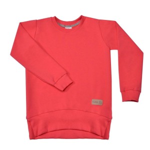 Bluza sweatshirt OVER coral (mama&dziecko)