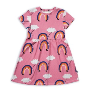 Sukienka RAINBOW ON PINK CLASSIC eS DRESS