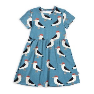 Sukienka SEAGULL ON TURQUOISE CLASSIC eS DRESS