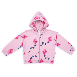 Bluza na zamek z kapturem KITE ON PINK ZIP HOODIE
