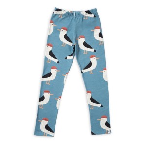 Legginsy SEAGULL ON TURQUOISE LEGGINS