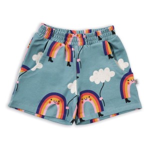 Szorty RAINBOW ON BLUE SHORTS
