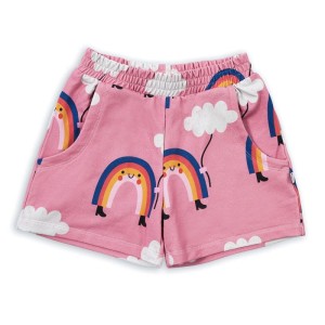 Szorty RAINBOW ON PINK SHORTS