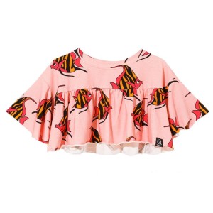 Koszulka Frill Top PINK orange-pink fish