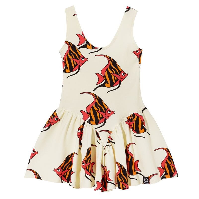 kukukid-balerina dress beige oranange pink fish-polkabubu-2.jpg
