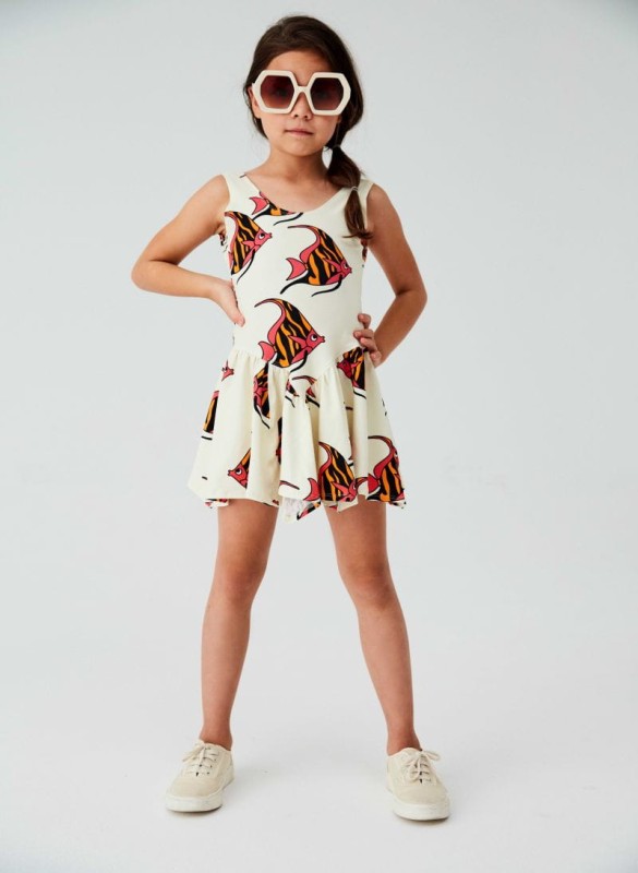 kukukid-balerina dress beige orange pink fish-polkabubu-2.jpg