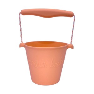 Scrunch 12 m+ Składane wiaderko Bucket KORALOWY do wody i piasku