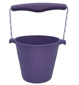 Scrunch 12 m+ Składane wiaderko Bucket PURPUROWY do wody i piasku
