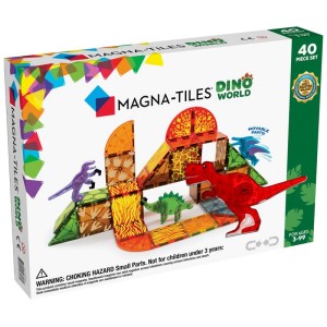 MAGNA-TILES 3 lata+ Klocki Magnetyczne Dino World 40 el. Magna-Tiles® 