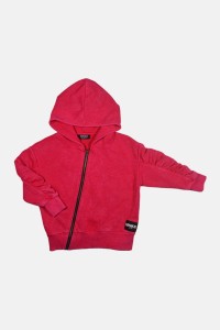Bluza z kapturem MAGENTA PUFF ZIP HOODIE