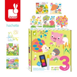 Multizestaw kreatywny 3-latka My arts & crafts 3 lata+ Janod J07746