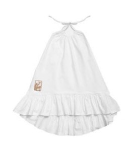Sukienka 411 WAVE LONG DRESS WHITE white