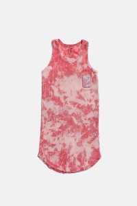 Sukienka 403 ACID PINK RIBB DRESS pink