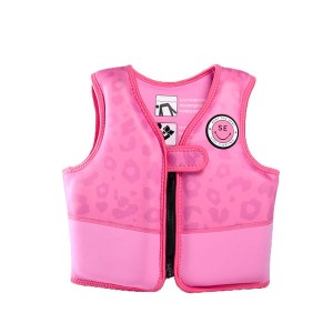 The Swim Essentials 3 lata+ Kamizelka do nauki pływania dla dzieci 18-30kg Neon Leopard 2020SE105