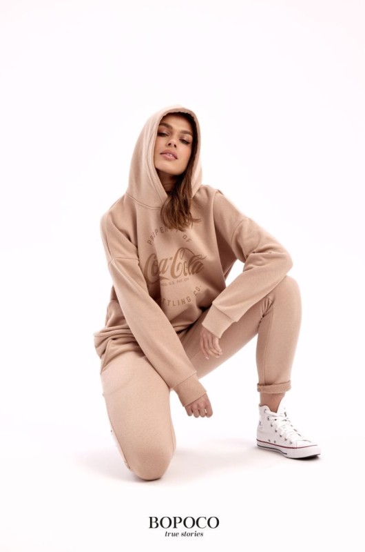 bopoco-BLUZA Z KAPTUREM COCA COLA BEŻOWA 3-polkabubu-3.jpg