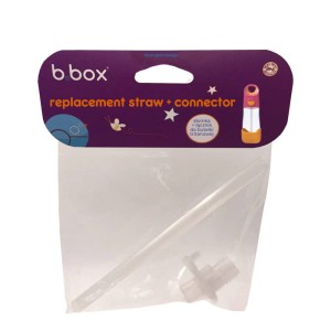 Zestaw słomka z łącznikiem do butelki tritanowej 450 ml | b.box