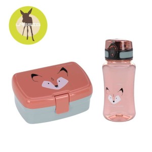 Zestaw na lunch Lunchbox + Tritanowa butelka - bidon 460 ml About Friends Lis | Lassig