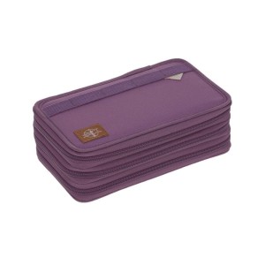 Piórnik potrójny z wyposażeniem Unique Purple | Lassig